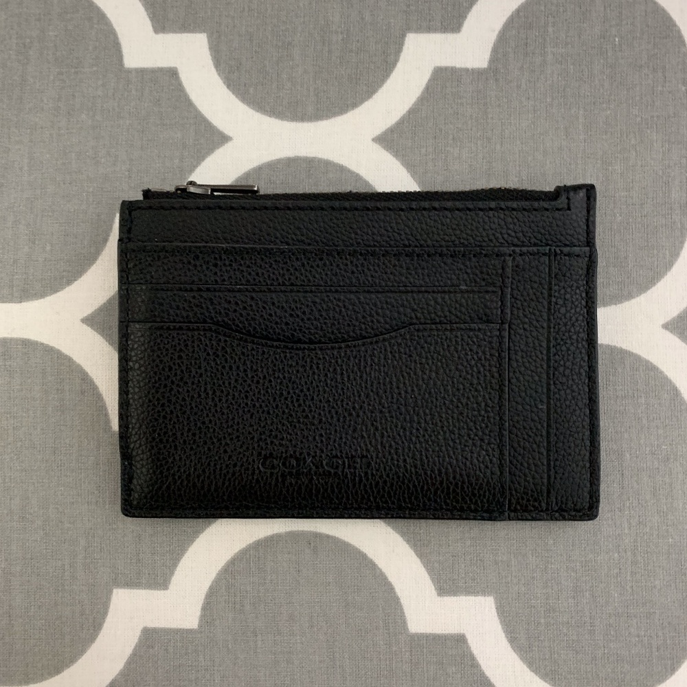 Coach Black Leather Cardholder